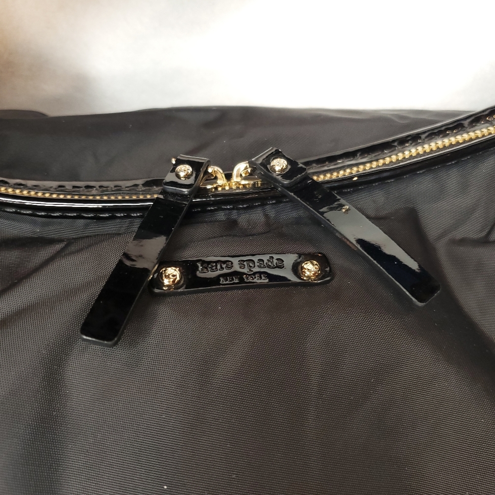 Kate Spade Black Nylon Baguette Shoulder Bag - Picture 8 of 13